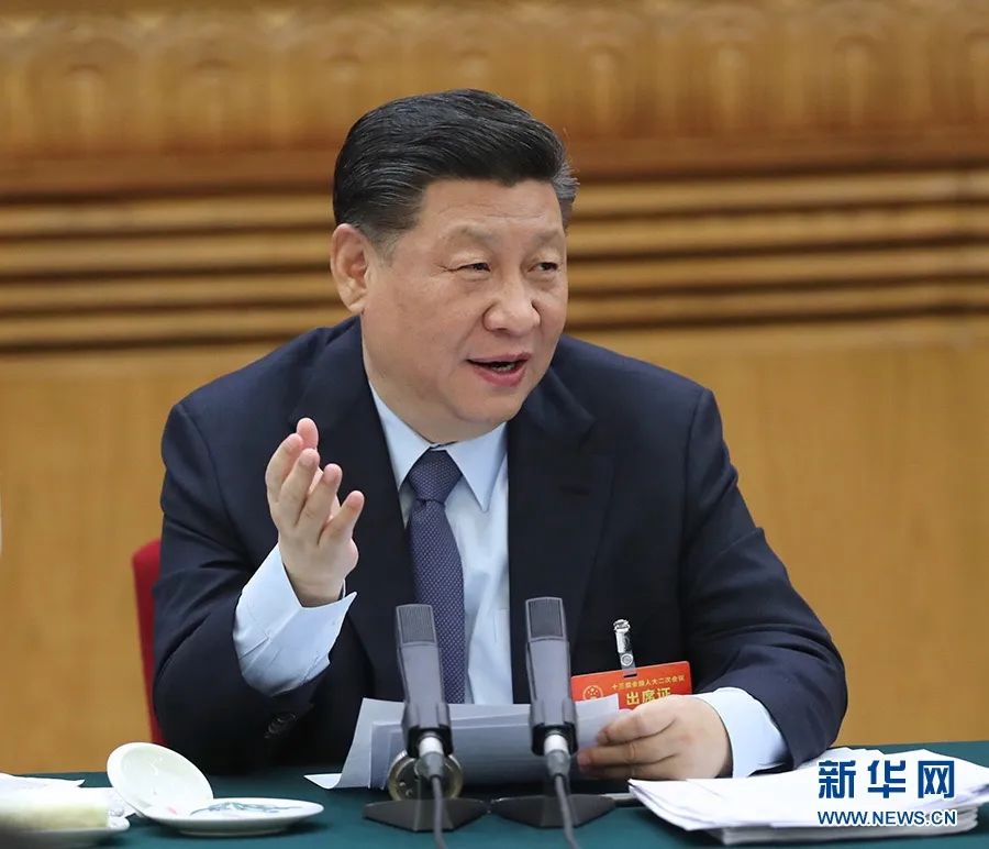 2019年3月7日，習近平參加十三屆全國人大二次會(huì )議甘肅代表團的審議。新華社記者 鞠鵬 攝